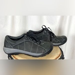 Keen Presidio tie loafer black grey women’s